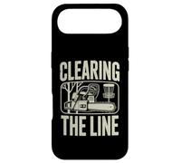 Clearing The Line Tronçonneuse Funny Disc Golf Player Coque pour iPhone Air