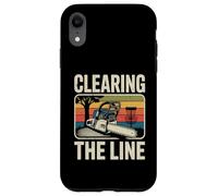 Clearing The Line Tronçonneuse Funny Disc Golf Player Coque pour iPhone XR
