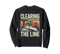 Clearing The Line Tronçonneuse Funny Disc Golf Player Sweatshirt