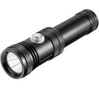 Clearlin Lampe de plongée Rechargeable et étanche, Faisceau étroit, 4 Modes d'éclairage, Torche de plongée sous-Marine et de Snorkeling avec indicateur de Puissance.(Blue)