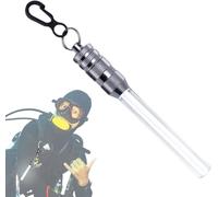 Clearlin Lampe de plongée sous-Marine, éclairage sous-Marin Lumineux avec Modes réglables, Lampe d'avertissement de plongée alimentée par Batterie, for la plongée de Nuit(White,on)