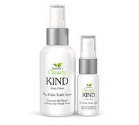 Clearly KIND Spray pour les Toilettes | L'éliminateur d'Odeurs "Before-You-Go" en Spray pour Toilettes | La magie des huiles essentielles | 120ml pour la salle de bain + 30ml pour le voyage