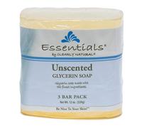 Clearly Natural - Barre Unscented de savon de glycérine - Paquet de 3