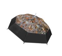 Clearly View Parapluie design chats avec long cadre en fer solide, protection contre la pluie pour femmes tendance en voyage, parapluie à ouverture automatique