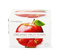 Clearspring bio Apple & purée de fraise (2x100g) - Paquet de 6