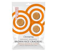 Clearspring | Brown Rice Crackers - Whole Sesame | 1 X 40G