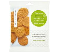 Clearspring | Brown Rice Crackers - Whole Sesame | 1 X 40G