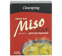 Clearspring Copieux Soupe Miso Rouge Et Légume De Mer (4 Par Paquet - 40G)