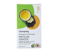 Clearspring Gingembre matcha japonais bio - 20 sachets de thé