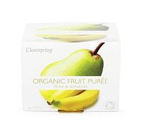 Clearspring Lot de 2 purées de poire et de banane bio 100 g