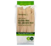 Clearspring Lot de 3 nouilles de riz larges marron sans gluten 100 %