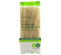 Clearspring Lot de 4 nouilles de riz larges marron sans gluten bio 100 %