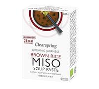 Clearspring Miso Organique Pâte De Soupe 4 X 15G - Paquet de 2