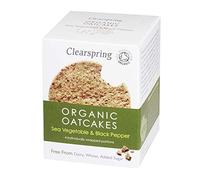 Clearspring - Organic Oatcakes - Sea Vegetable & Black Pepper - 200g