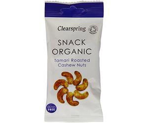 Clearspring Tamari Lot de 12 noix de cajou torréfiées 30 g