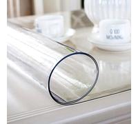 ClearTable Protection de table 70 x 120 cm imperméable et facile à couper Transparent Protection de table pour salle à manger, cuisine et meubles de maison