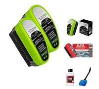 Clearvision Car Windshield, 2025 New Clear Vision Car Windshield Cleaner, Prevents Foggy Mirrors Glass Oil Film Remover for Board Remove Stain (2PCS-B)