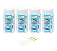Clearwater Bandelettes de test pour jacuzzi, piscine et spa x 100-3 en 1 - Mesure le chlore, le pH et l'alcalinité totale