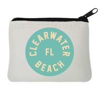 Clearwater Beach Florida FL USA Porte-monnaie en néoprène Blanc 10 x 11 cm, blanc, Taille unique