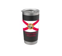 Clearwater Drapeau de Floride USA Souvenir Gobelet isotherme en acier inoxydable double paroi