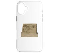Clearwater Sculpture de Plage en Sable Motif Palmier côtier Coque pour iPhone 16 Plus