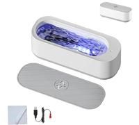 Clearzy Ultrasonic Glasses Cleaner, Rotateepic Ultrasonic Cleaner, Home Automatic Cleaning for Jewelry, Fast Deep Cleaning, No Scratches, for Jewelry Eyeglasses & Watch Straps (1 Set)