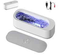 Clearzy Ultrasonic Glasses Cleaner, Ultrasonic Cleaner for Jewelry and Glasses, Home Portable Jewelry Cleaners, for Jewelrys Necklace Ring Glasses, Fast Deep Cleaning, No Scratches (1PC)