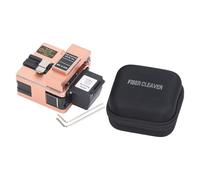 Cleaver à fibre optique rose Haute précision 18 mm Longueur de coupe automatique Retour Optical Fibre Cutter pour un seul fil recouvert de caoutchouc 2,5