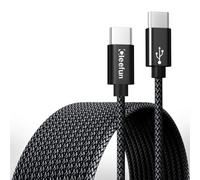 CLEEFUN Cable USB C vers USB C 10M 60W(20V/3A), Aucun Transfert de Données USB C Cable Chargeur Charge Rapide pour Samsung Galaxy S24 S23 S22 S21 S20, Pad Pro/Air, Mac-book Pro/Air, Pixel 8/7 Pro