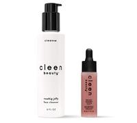 CLEEN BEAUTY Cleen Beauty Kit de nettoyage et de soin de la peau | Régime quotidien | Nettoyant visage à la gélatine de rose musquée + Bakuchiol Ant