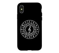 Clef de Sol Theory Circle of Fifths Key Signature Composer Coque pour iPhone X/XS