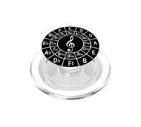 Clef de Sol Theory Circle of Fifths Key Signature Composer PopSockets PopGrip pour MagSafe