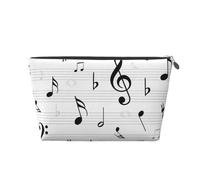 Clef Notes De Musique Feuille Symbole Treble Résumé, Trousse de Toilette Trousse de Maquillage Sac à cosmétiques Trousse de Toilette de Voyage Portable