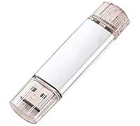 Clef USB 8Go 3 en 1 pour Samsung Galaxy Tab S5e Smartphone & PC Type C Micro-USB Cle Memoire 8GB (Argent)