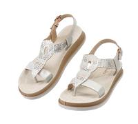 CLEIKS Chaussures d’Été Femme Chaussures Élégantes Femme Stables Antidérapantes avec Double Fibbia pour Jardin (Beige 37 EU WCL260440-7)