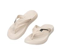 CLEIKS Hommes Tongs Claquettes Été avec Semelle Antidérapante Design Ondulé Imprimé De Marque pour Mer Piscine Promenades (Kaki, 40 EU, MEI260397-0)