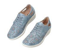 CLEIKS Mocassins Femme Chaussures de Mode Femme Faciles à Enfiler pour Giardino (Bleu 39 EU WCL260332-3)