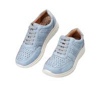 CLEIKS Mocassins Femme Chaussures de Mode Femme Faciles à Enfiler pour Giardino (Bleu 39 EU WCL260333-3)