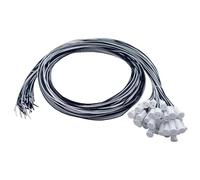 Cleiscry Lot de 20 douilles G4 - 20 cm - 100 cm - Douille en céramique - Douille G4 - Adaptateur pour ampoule LED/halogène/quartz - Pour la maison et l'industrie (blanc, 50 cm de long)