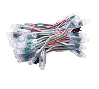 Cleiscry Lot de 50 modules de lumière LED Full Color WS2811 12 mm DC 5 V IP68 Étanche RVB Couleur 2811 1903 IC Digital LED Lumière