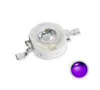 Cleiscry Lot de 50 puces LED haute puissance - 1 W - 3 W - Intensité lumineuse SMD - Composants de lumière SMD - Pour projecteurs - 1-3 W UV (395-400 nm)