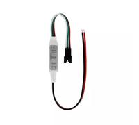 Cleiscry Mini contrôleur USB à 3 touches WS2812B WS2811 LED pour bande lumineuse DC5 V-24 V pixel SP002E SK6812 COB SMD LED Strip Light Dimmer (SP002E contrôleur avec 2 fils)