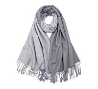 CLELLA Cachemire Écharpe Femmes Hiver Écharpe Doux et Respirant Peau Amicale Écharpe Chaude et Mouchoir Décontracté Écharpes Douces et Longues Écharpes (Gris)