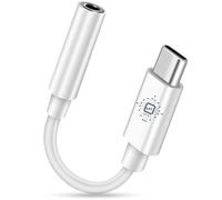 Clem Tech - Lot de 50 Adaptateurs USB C Jack 3.5mm avec DAC Haute Performance Intégré - Blanc - Qualité Audio Supérieure Plug & Play - (50 Sachets de 1 Piece)