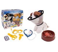 Chez le veterinaire - Chien assis 18cm Marron G