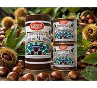 Clément Faugier - Boite Métallique avec Deux Conserves de Crème de Marrons de 500g Incluses - Fabriqué en France - 1Kg