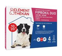 Clement Thekan Anti-Puces Anti-Tiques Chien 10-20kg 4 Pipettes
