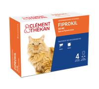 Clément Thékan – Anti-puces pour chat – Élimination des parasites – 4 pipettes