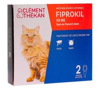 Clément Thékan Fiprokil 50 mg Chat 2 Unités
