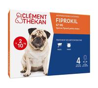 Clement Thekan Fiprokil Anti-Puces Anti-Tiques Chien 2-10kg 4 pipettes